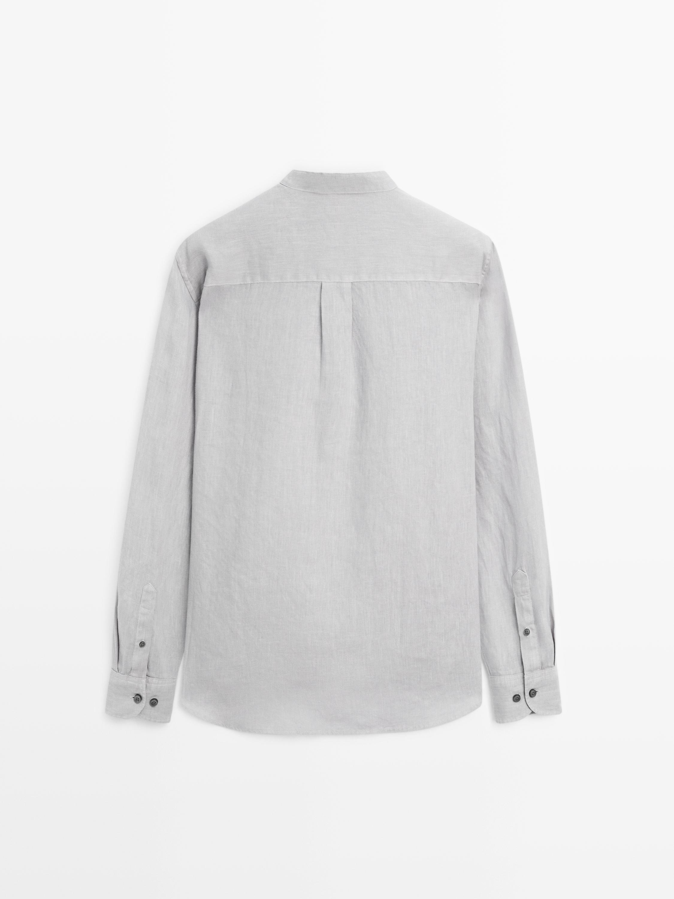 100% linen slim fit shirt